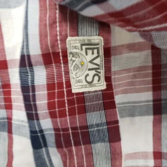 Levi's Modern Button front Shirt Men Size Large - Picture 3 of 8